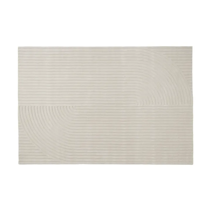 Relevo Rug Quattro ullteppe - Off white, 200x300 cm - Muuto