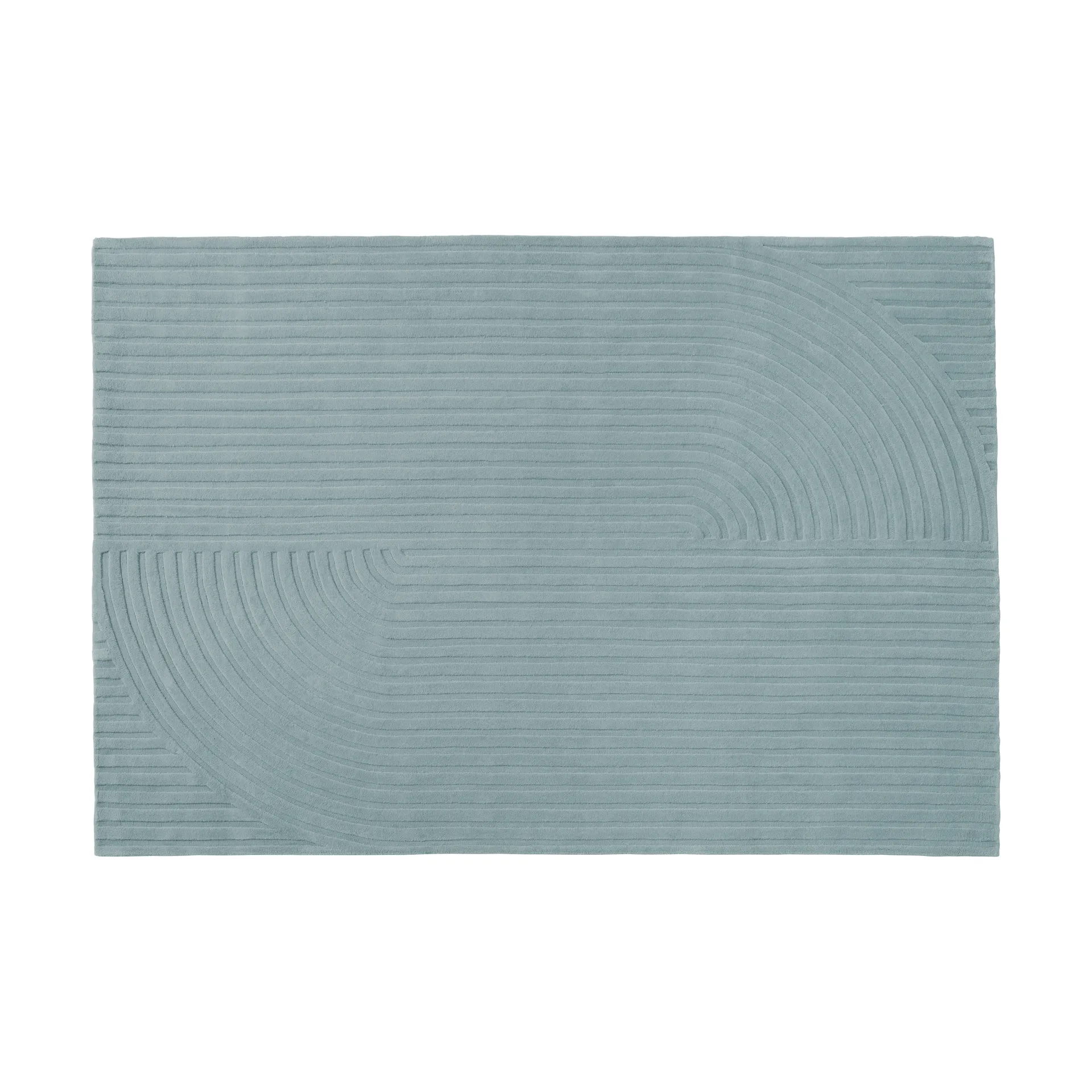 Relevo Rug Quattro ullteppe, Sage green, 170x240 cm Muuto