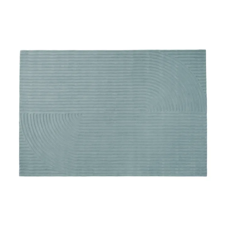 Relevo Rug Quattro ullteppe - Sage green, 200x300 cm - Muuto