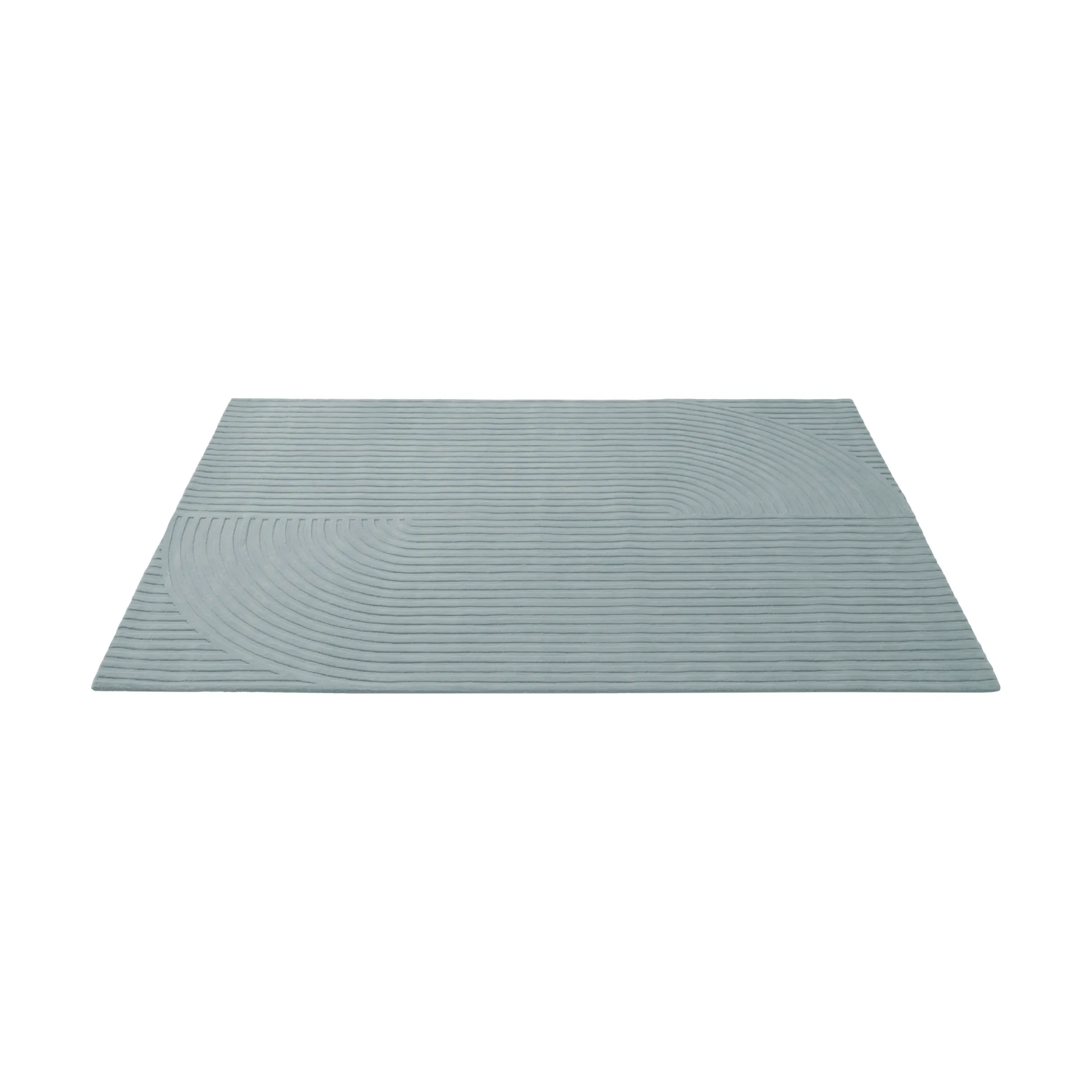 Relevo Rug Quattro ullteppe, Sage green, 200x300 cm Muuto