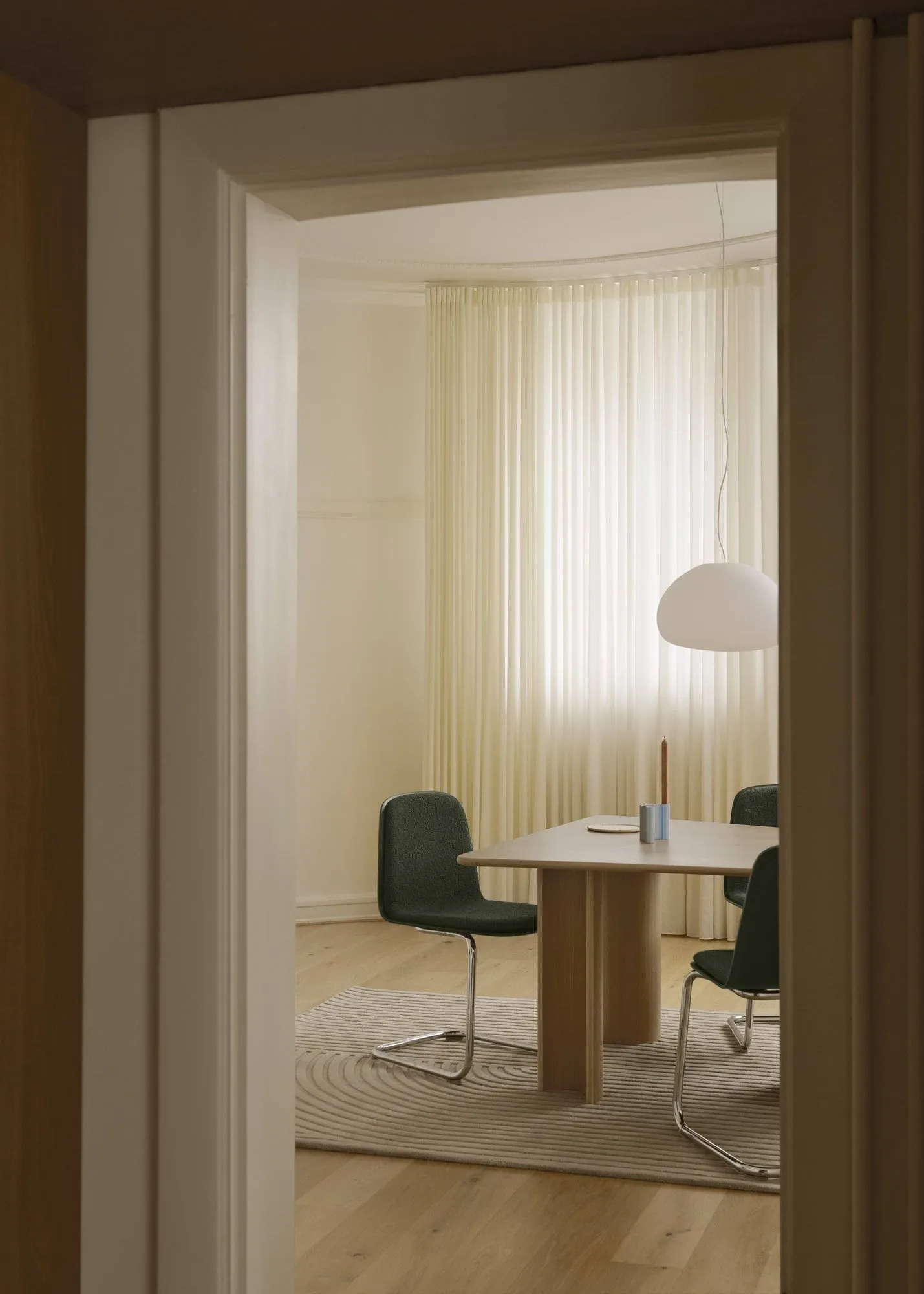 Relevo Rug Quattro ullteppe, Sage green, 200x300 cm Muuto