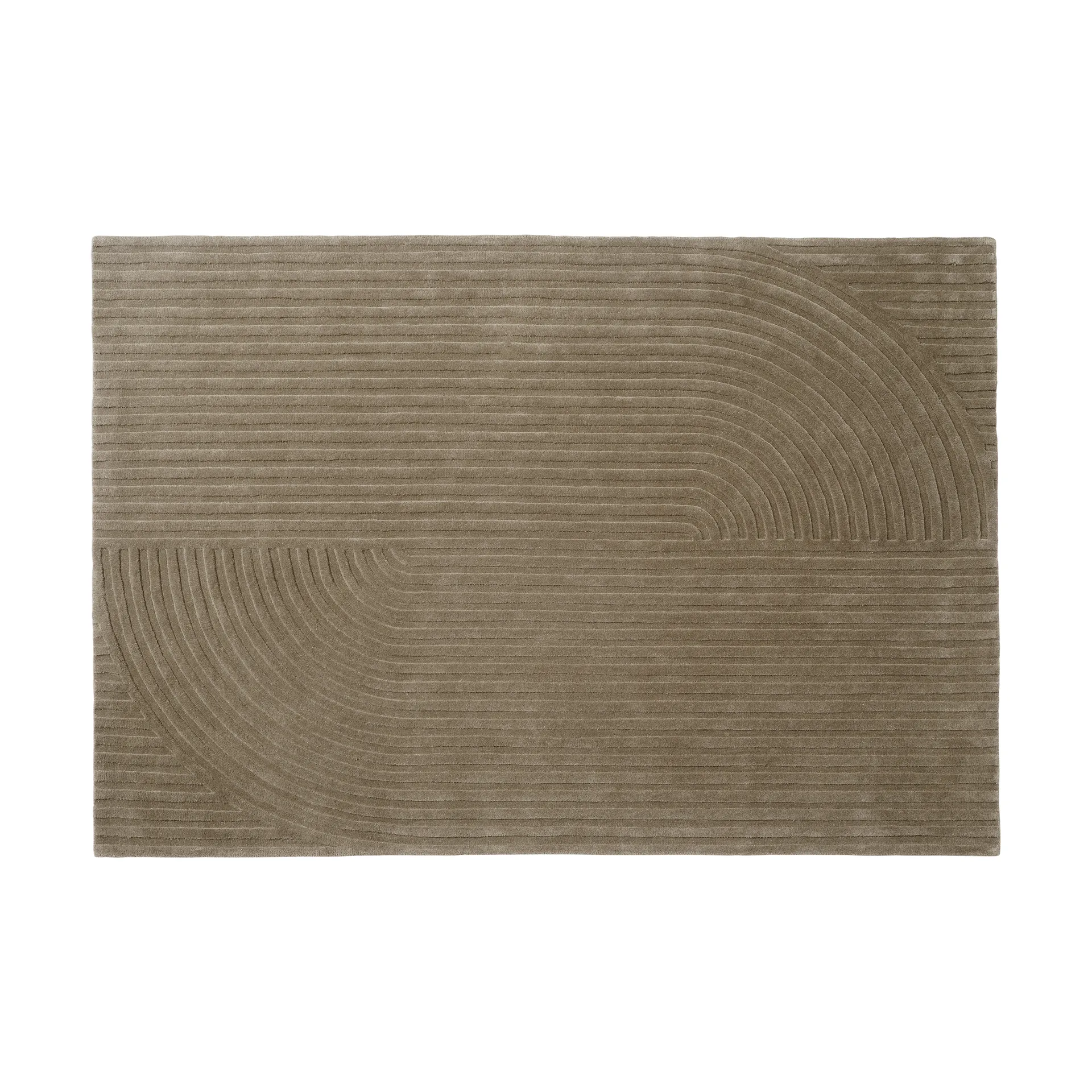 Relevo Rug Quattro ullteppe, Taupe, 170x240 cm Muuto