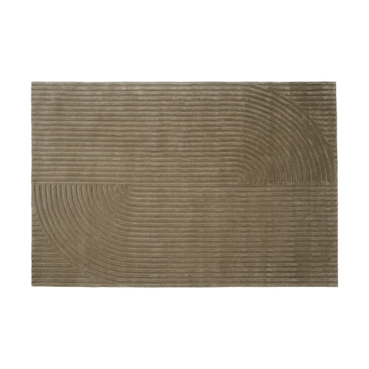 Relevo Rug Quattro ullteppe - Taupe, 200x300 cm - Muuto