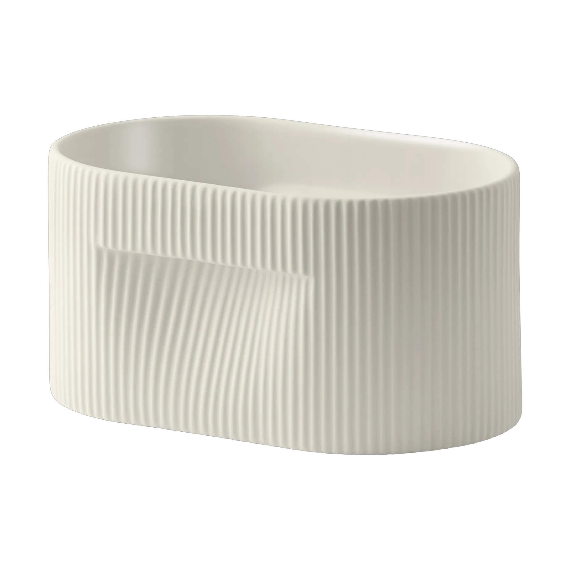 Ridge krukke 13 cm, Off-white Muuto