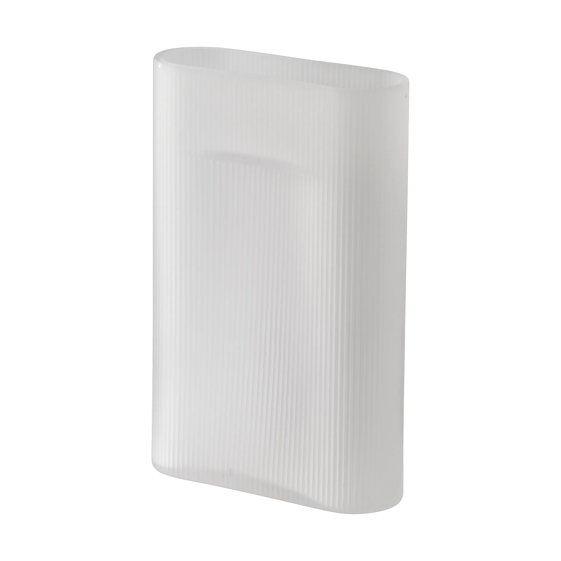 Ridge vase frostat glass 35 cm, White Muuto