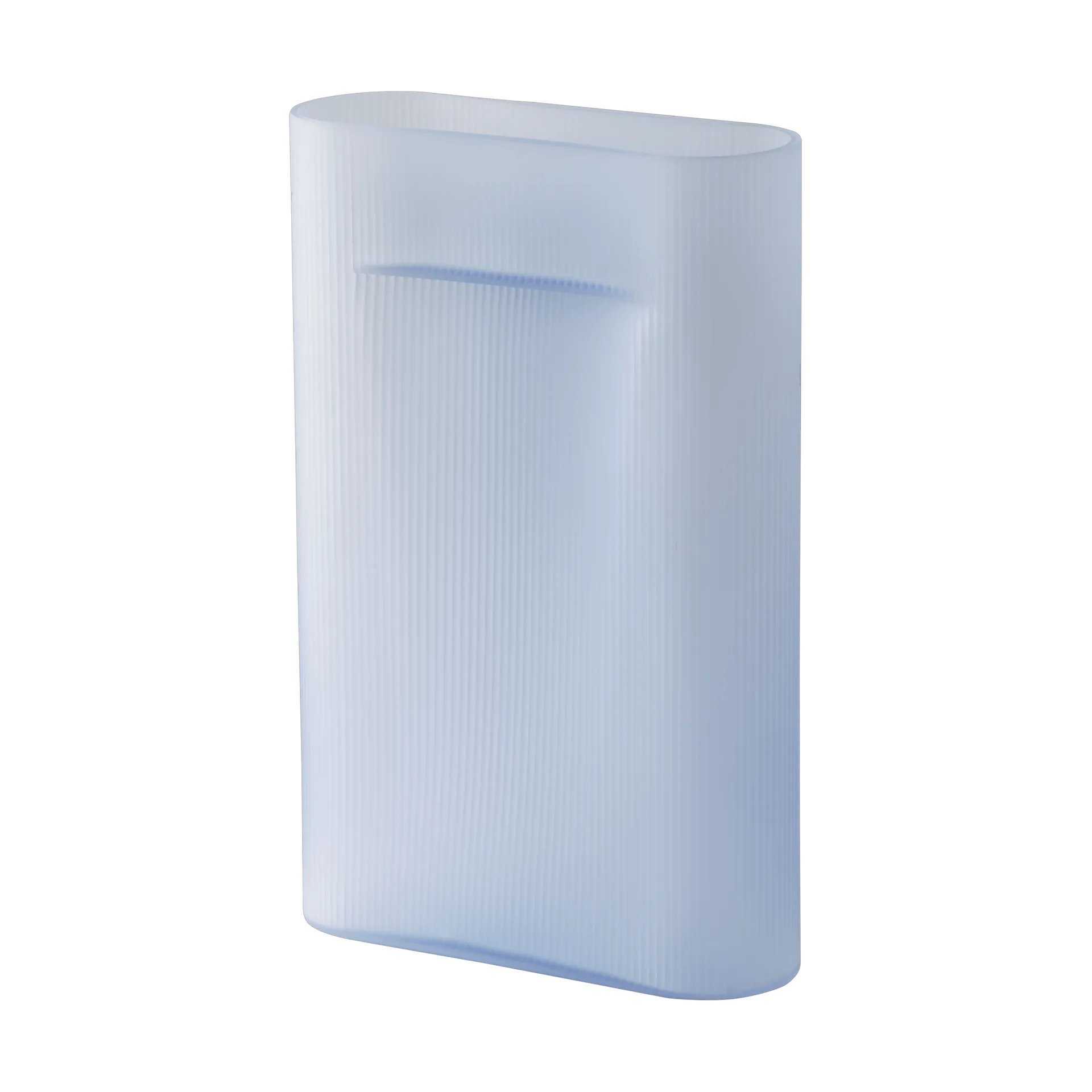 Ridge vase frostat glass 48,5 cm, Light blue Muuto