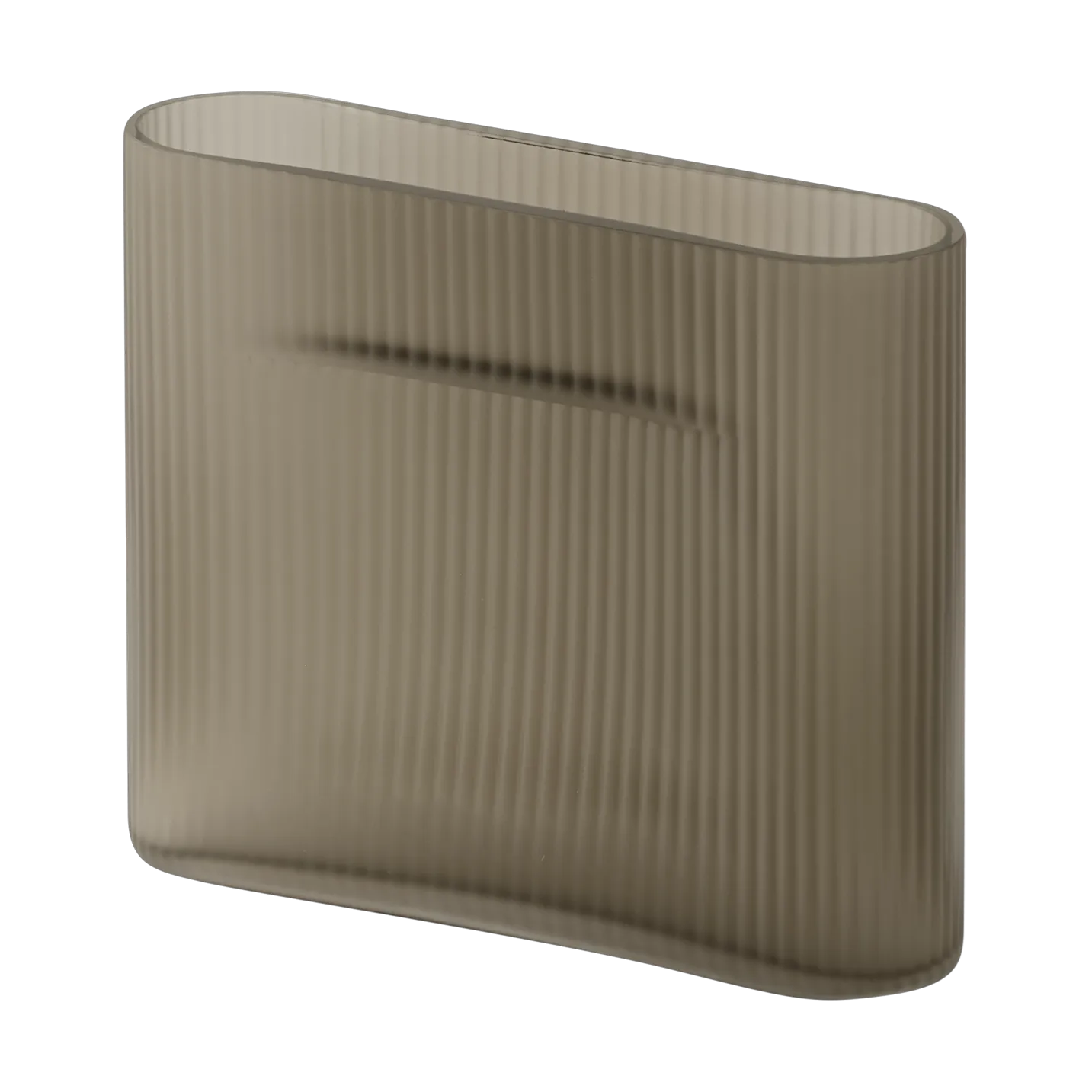 Muuto Ridge vase frostet glass 16,5 cm Taupe