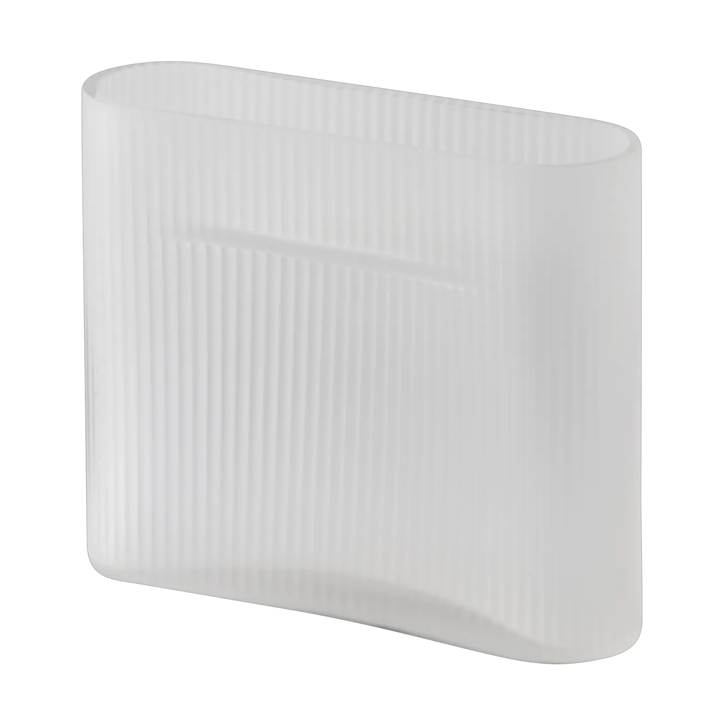 Muuto Ridge vase frostet glass 16,5 cm White
