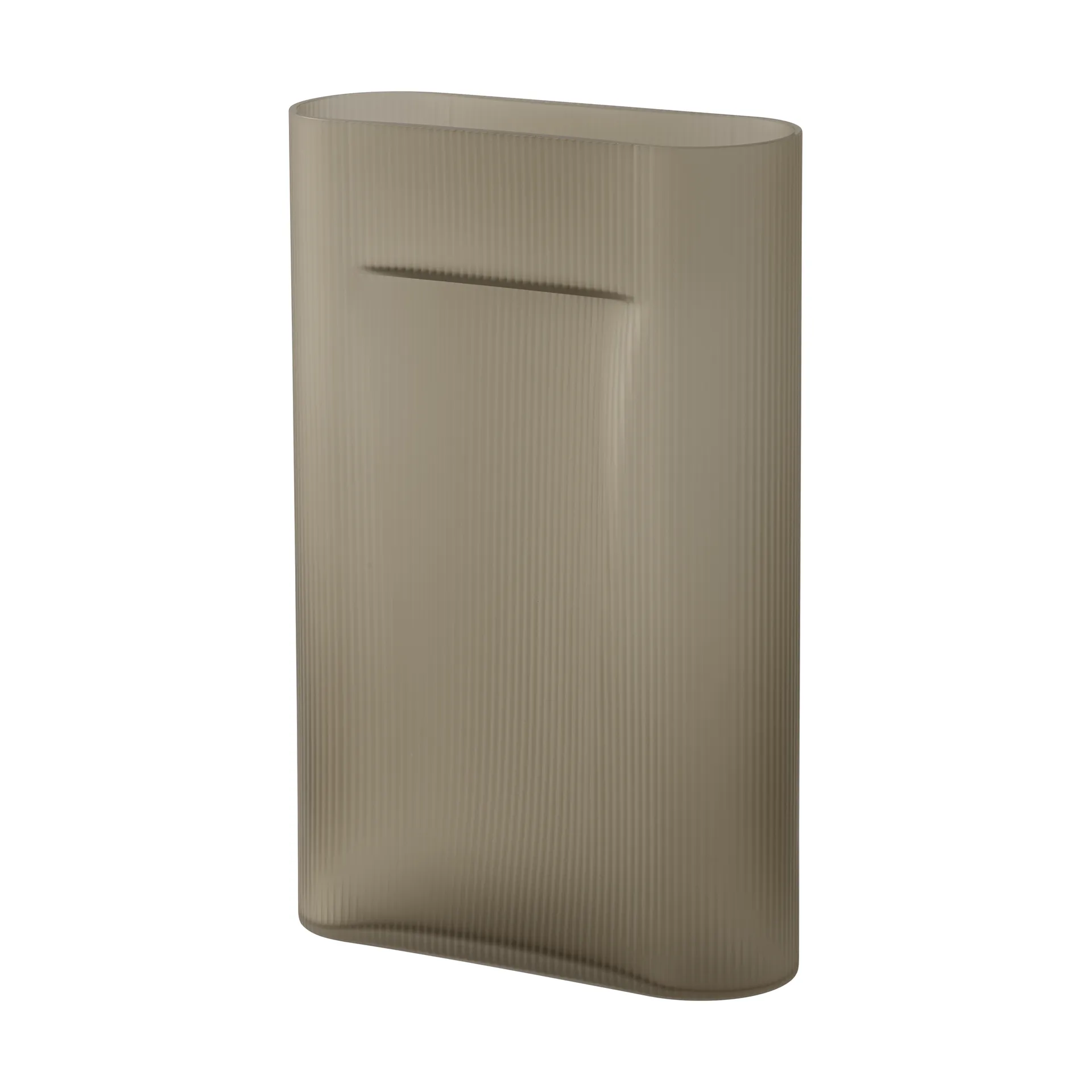 Muuto Ridge vase frostet glass 48,5 cm Taupe