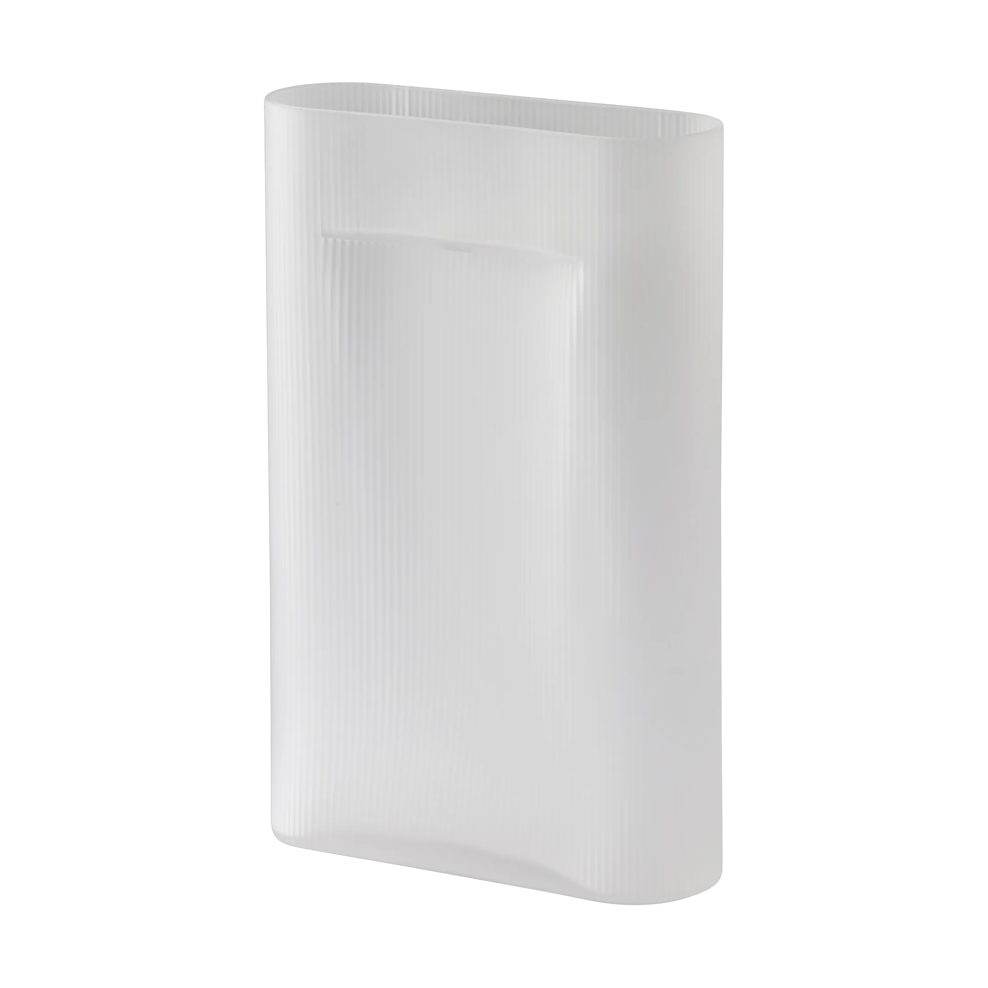 Muuto Ridge vase frostet glass 48,5 cm White