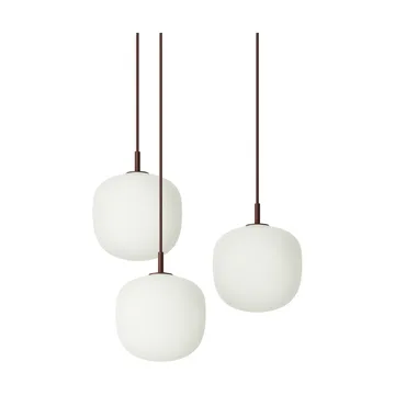 Rime Pendant Cluster 3 pendel - Dyp rød, Ø18 cm - Muuto