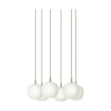 Rime Pendant Cluster 6 pendel - Grey, Ø12 cm - Muuto