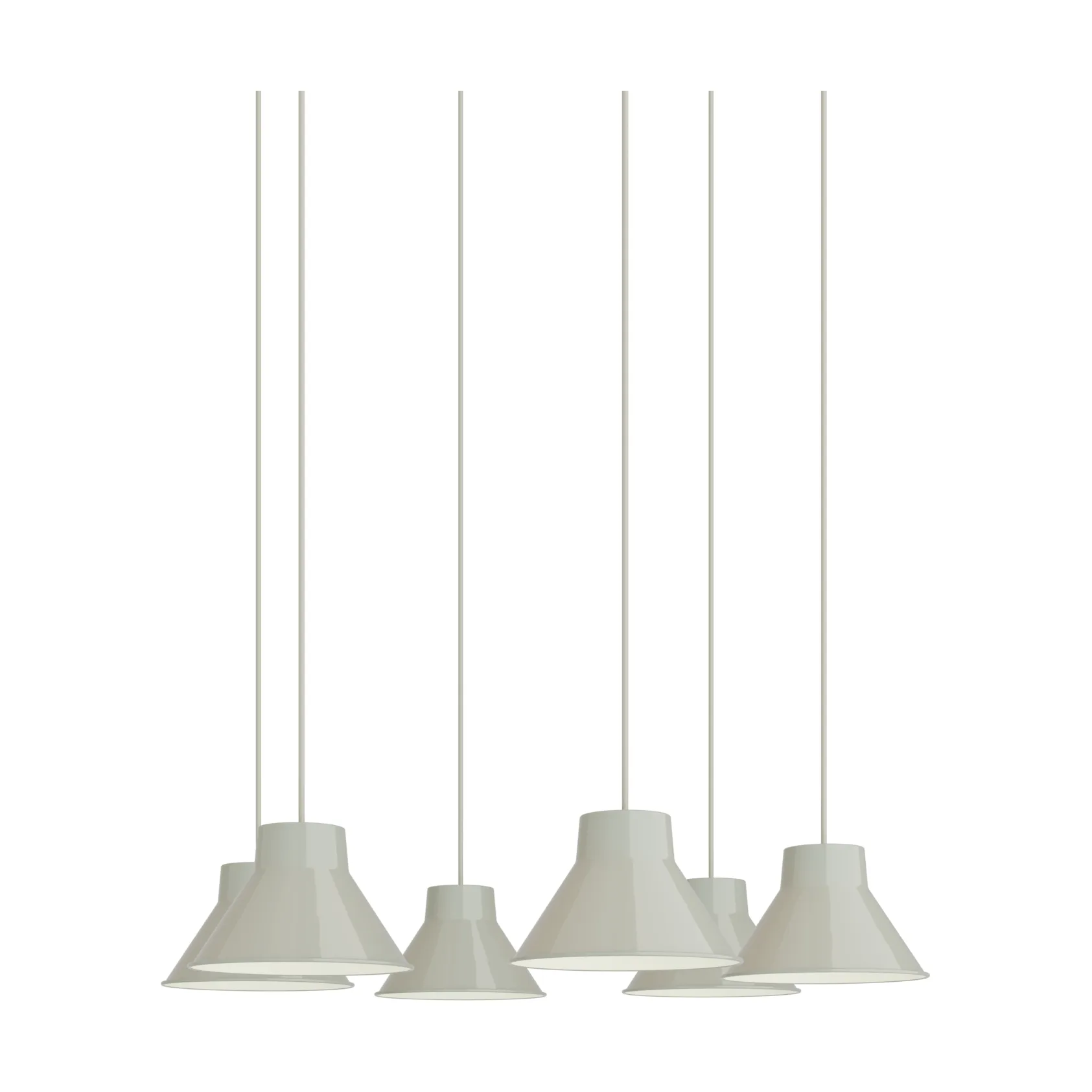 Top Pendant Cluster 6 pendel lampe, Grey, Ø21 cm Muuto