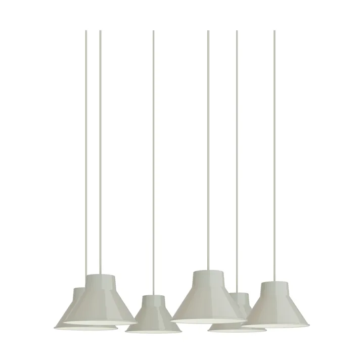 Top Pendant Cluster 6 pendel lampe - Grey, Ø21 cm - Muuto