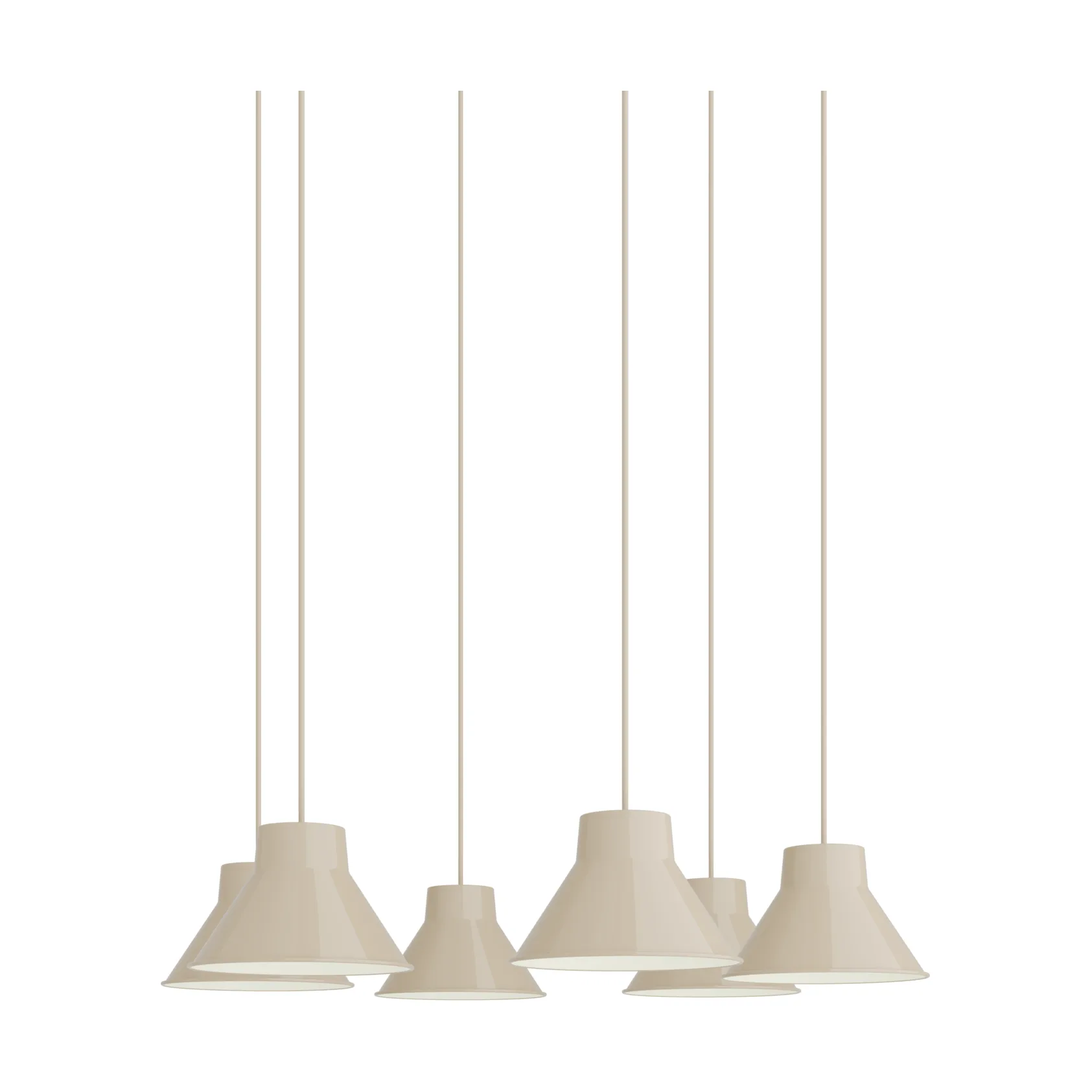 Top Pendant Cluster 6 pendel lampe, Sand, Ø21 cm Muuto