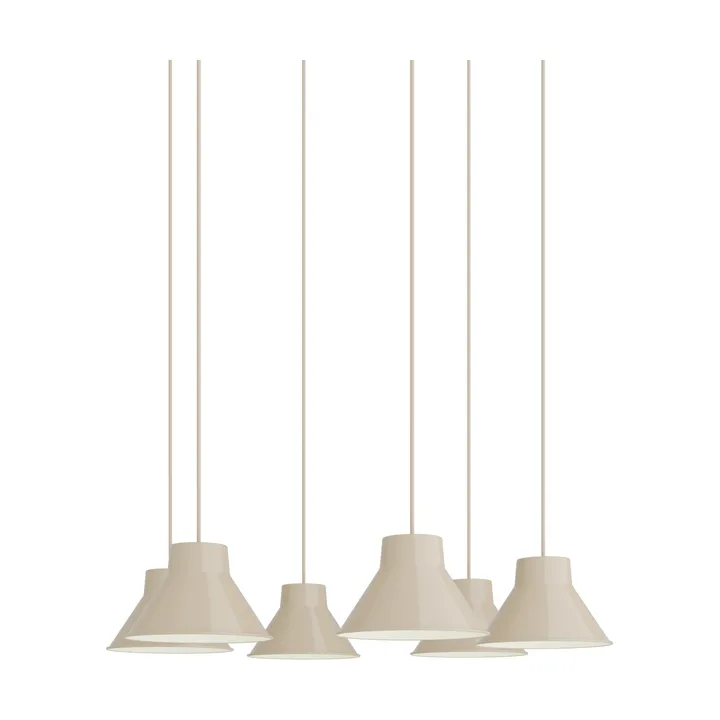 Top Pendant Cluster 6 pendel lampe - Sand, Ø21 cm - Muuto