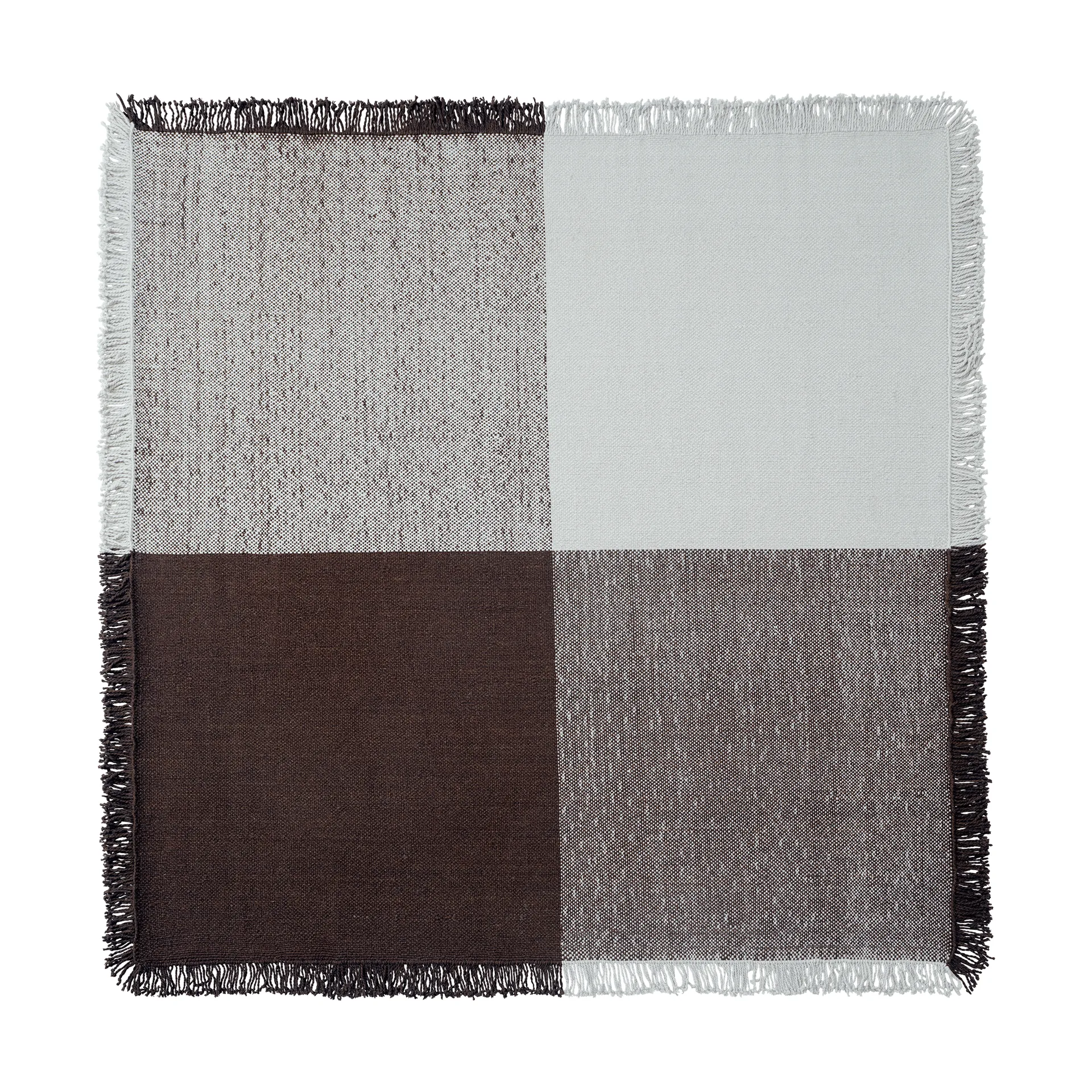 Verso ullteppe, Cool grey-mørk brun, 258x258 cm Muuto