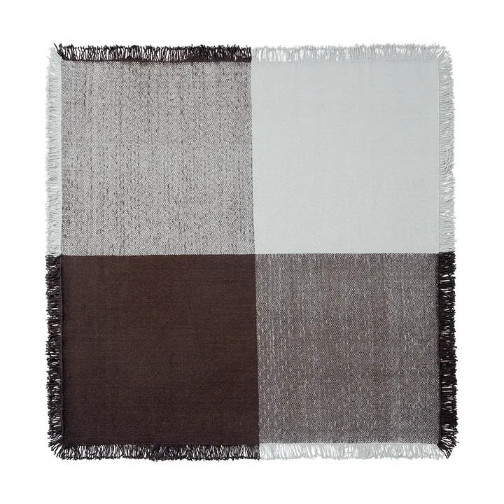Verso ullteppe - Cool grey-mørk brun, 258x258 cm - Muuto