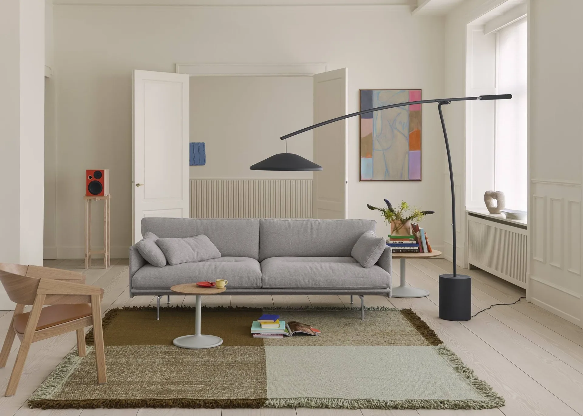 Verso ullteppe, Cool grey-mørk brun, 258x258 cm Muuto