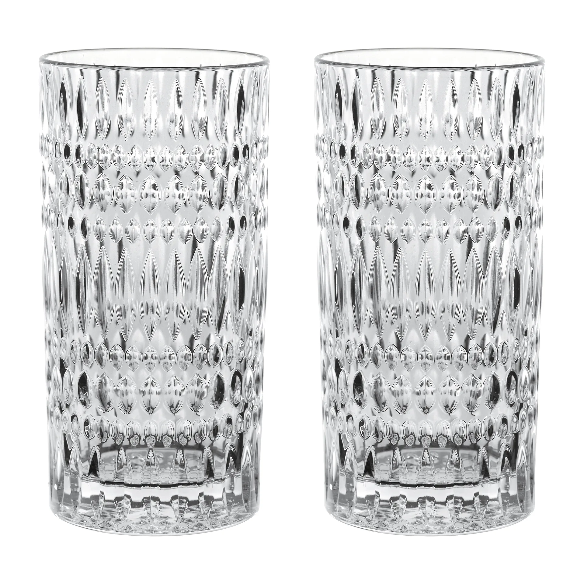 Ethno Barista Latte glass 43,4 cl 2-pakning, Clear Nachtmann
