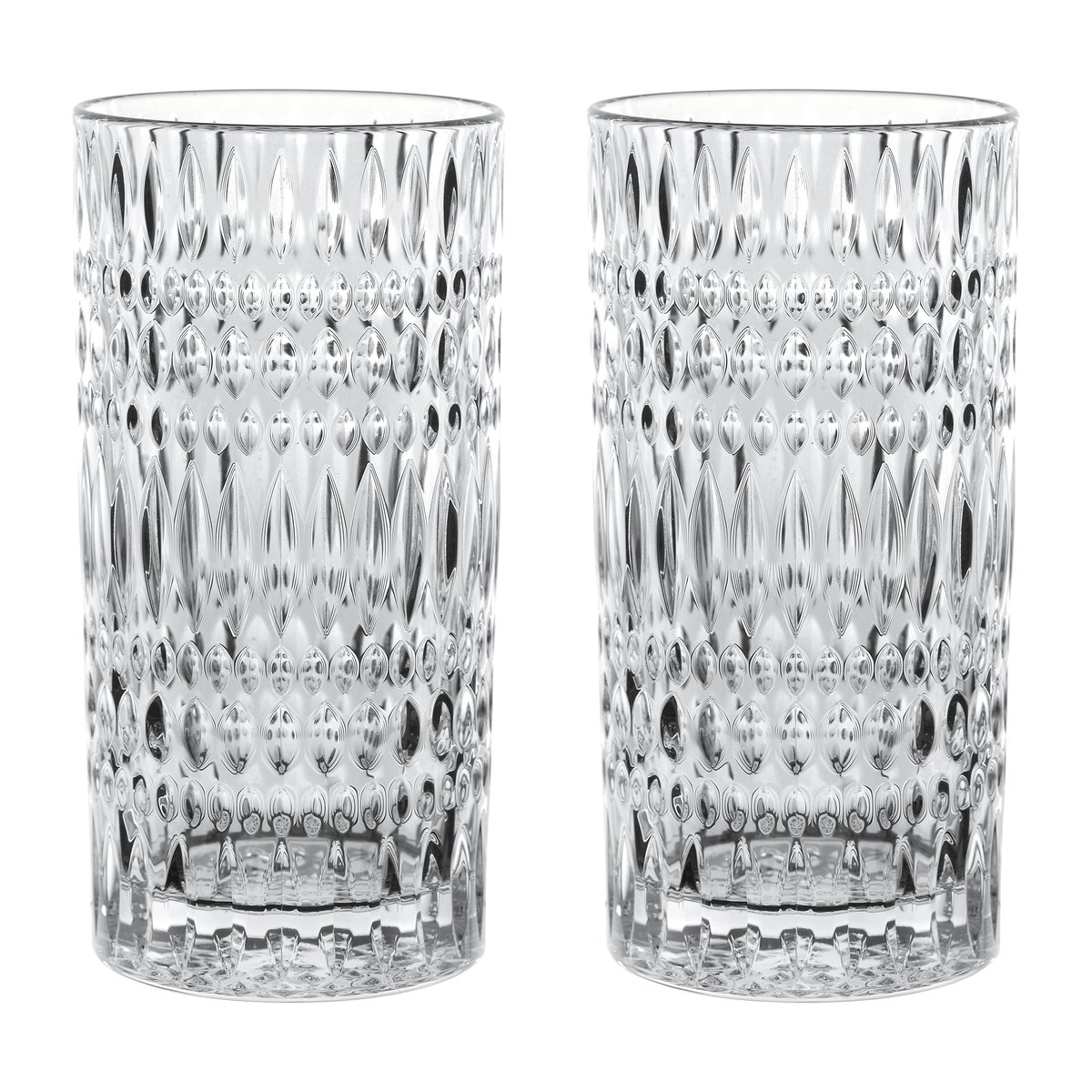 Nachtmann Ethno Barista Latte glass 43,4 cl 2-pakning Clear