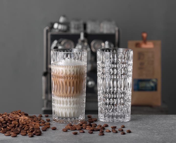 Ethno Barista Latte glass 43,4 cl 2-pakning, Clear Nachtmann