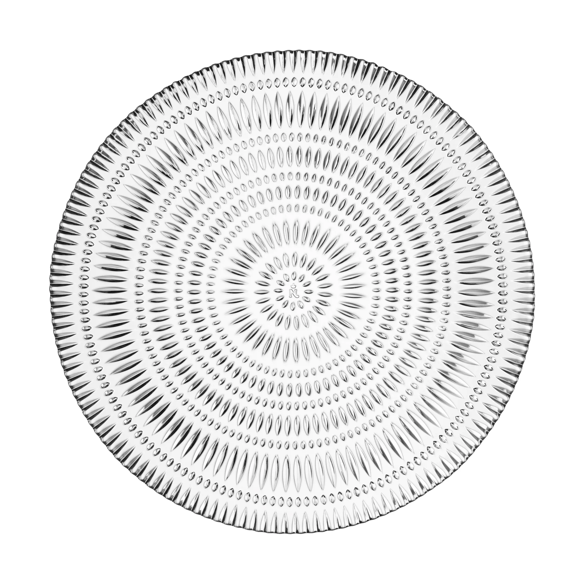 Ethno tallerken, 2-pakning, krystallglass, Ø32 cm Nachtmann
