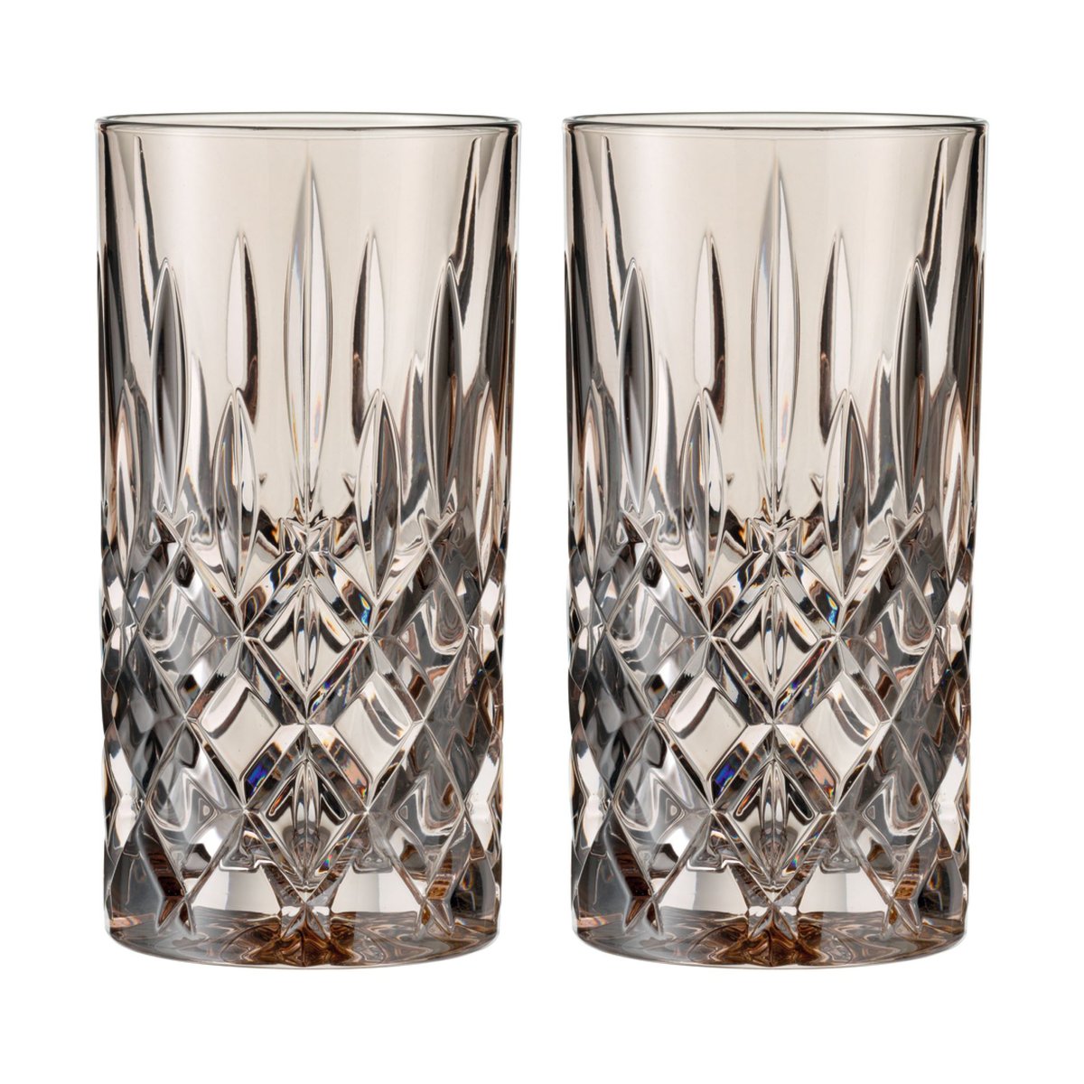 Nachtmann Noblesse Longdrink glass 39,5 cl 2-pakning Taupe