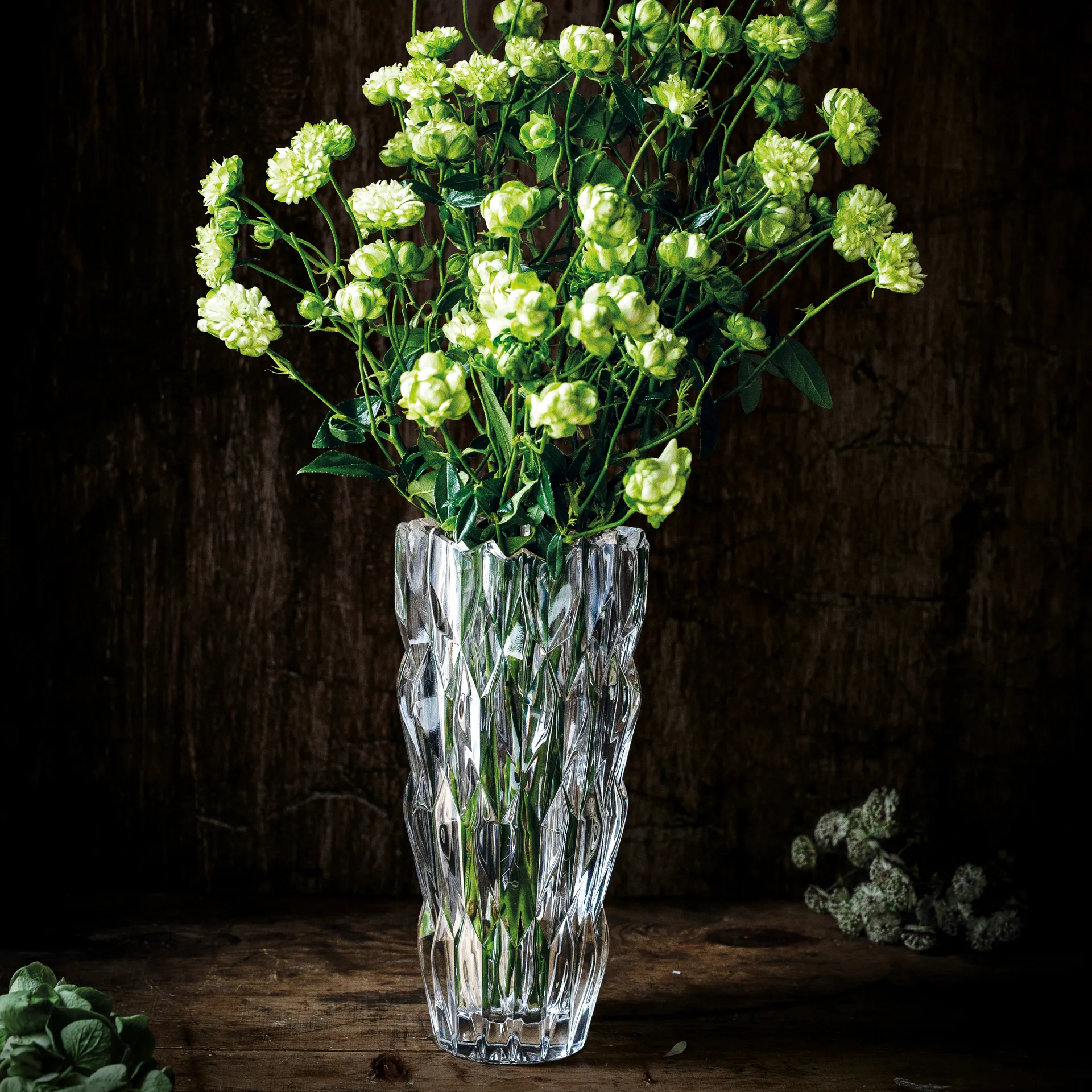 Quartz vase 26 cm, Klar Nachtmann