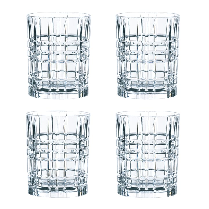 Square whiskyglass 34 cl 4-stk., 34 cl Nachtmann