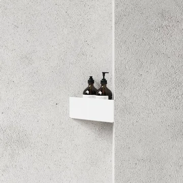 Nichba dusjhylle - White, hjørne - Nichba