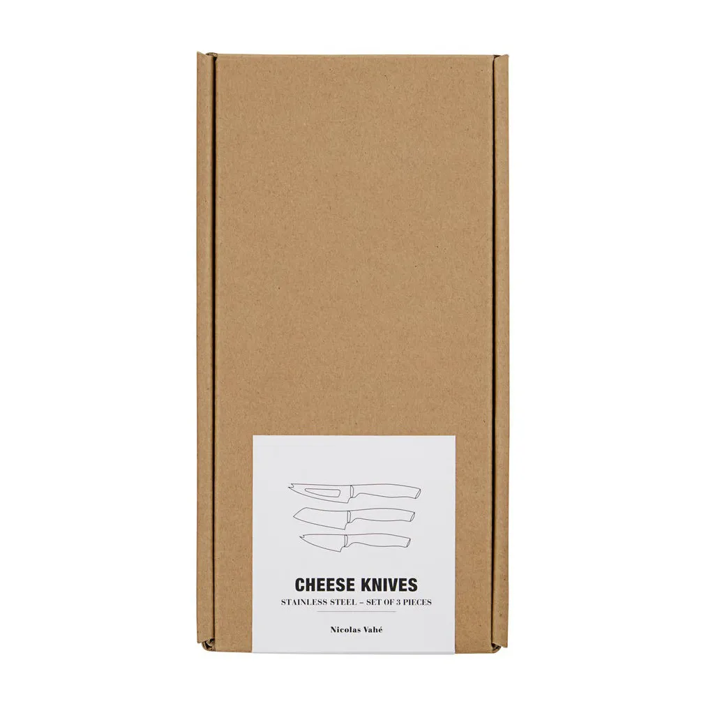 Fromage ostekniv sett i 3 deler, Rustfritt stål Nicolas Vahé