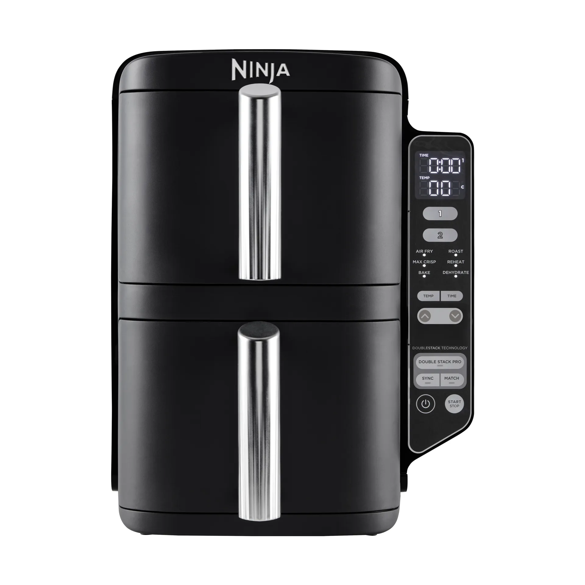 Ninja Air Fryer SL300EU dobbel stabel 2 skuffer 7,6 l, Svart Ninja
