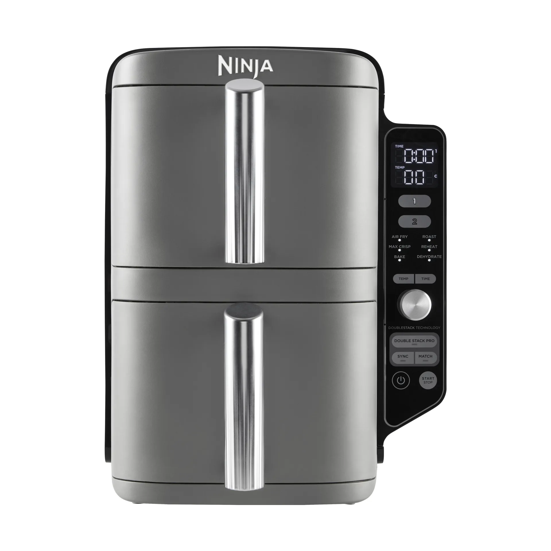 Ninja Air Fryer SL400EU dobbel stabel XL 2 skuffer 9,5 L, Svart Ninja