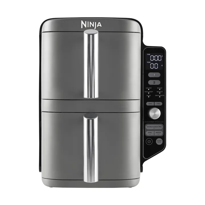 Ninja Air Fryer SL400EU dobbel stabel XL 2 skuffer 9,5 L - Svart - Ninja