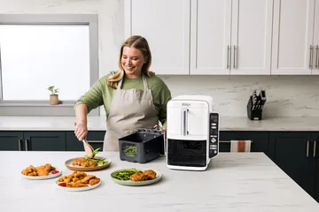 Ninja Air Fryer SL400EUWH dobbeltstakk XL 2 skuffer 9,5 L - Hvit - Ninja