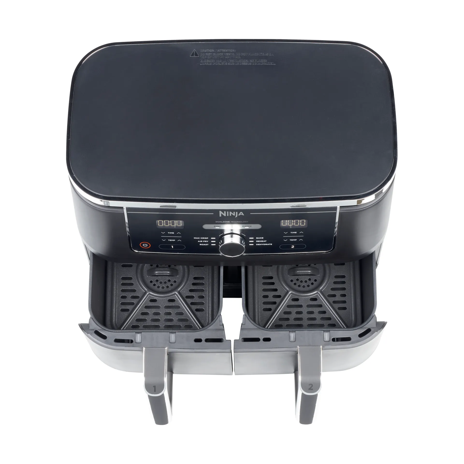 Ninja Foodi AF400 Air Fryer Max Dual Zone 9,5 L, Svart Ninja