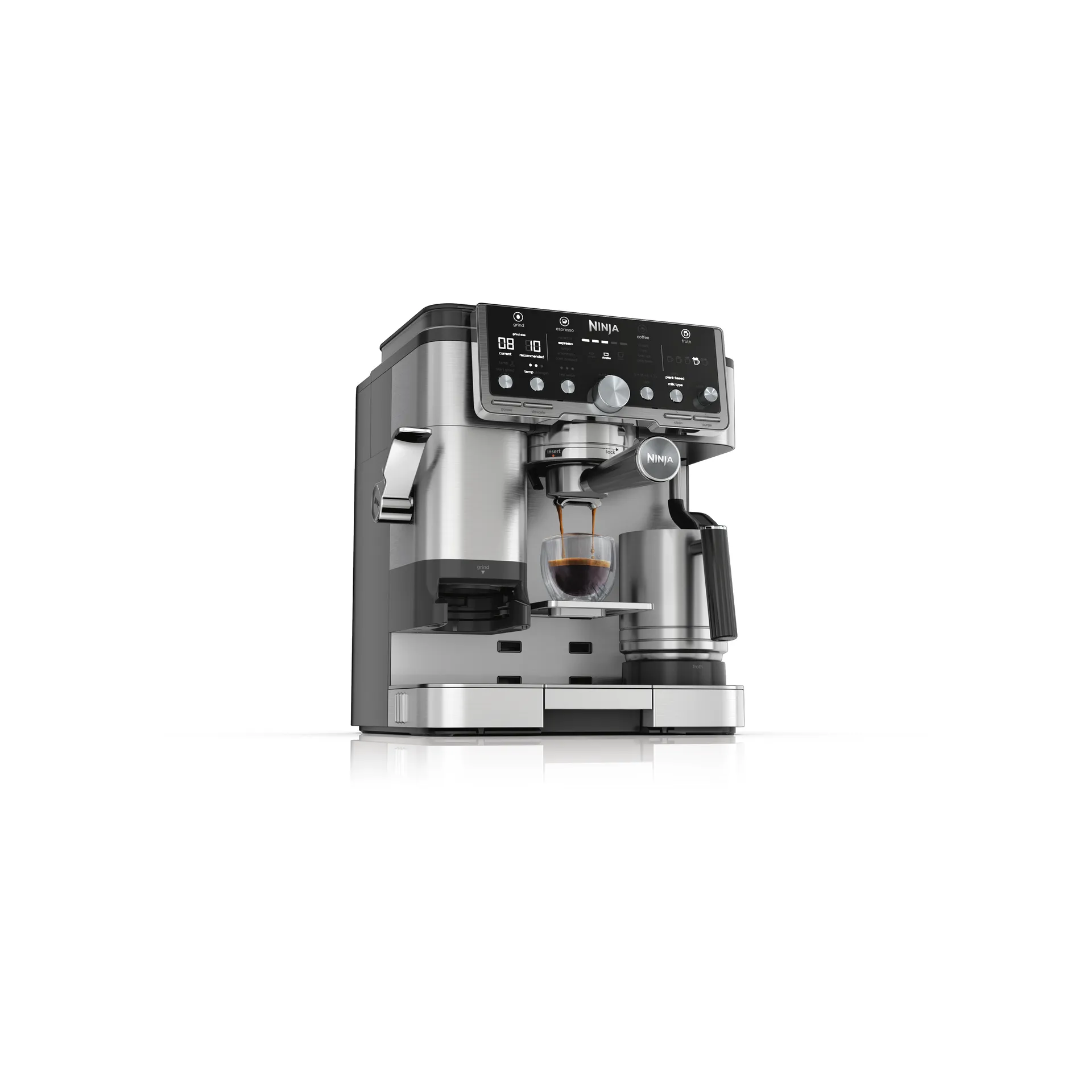 Ninja Luxe café pro series 3-i-1 espressomaskin, Stainless steel Ninja