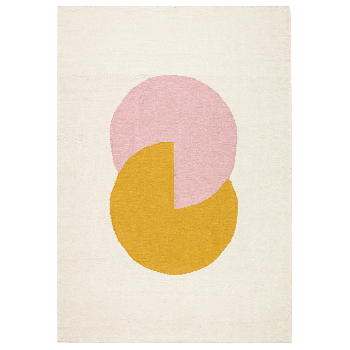 NJRD Circles blocks kelimteppe rosa 200x300 cm