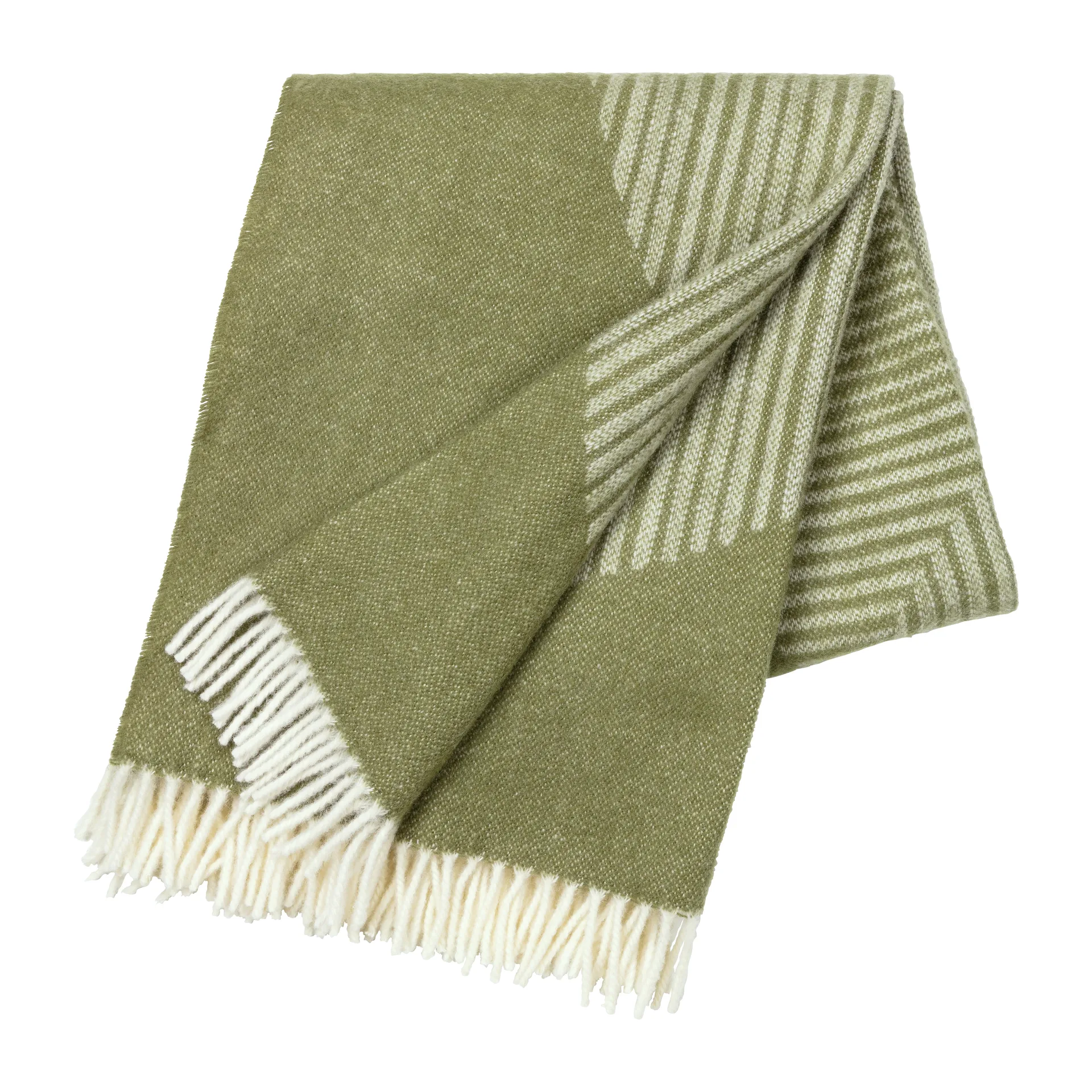 Circles ullpledd 130 x 185 cm, Grønn NJRD