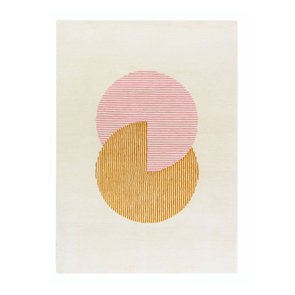 NJRD Circles ullteppe rosa 170x240 cm