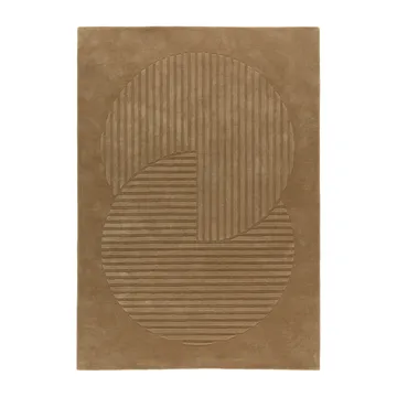 Levels Circles ullteppe - Beige, 200x300 cm - NJRD