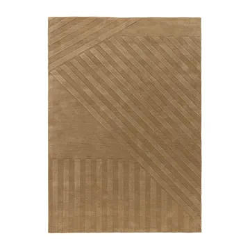 Levels Stripes ullteppe - Beige, 170x240 cm - NJRD