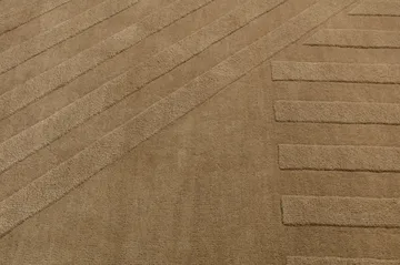 Levels Stripes ullteppe - Beige, 200x300 cm - NJRD