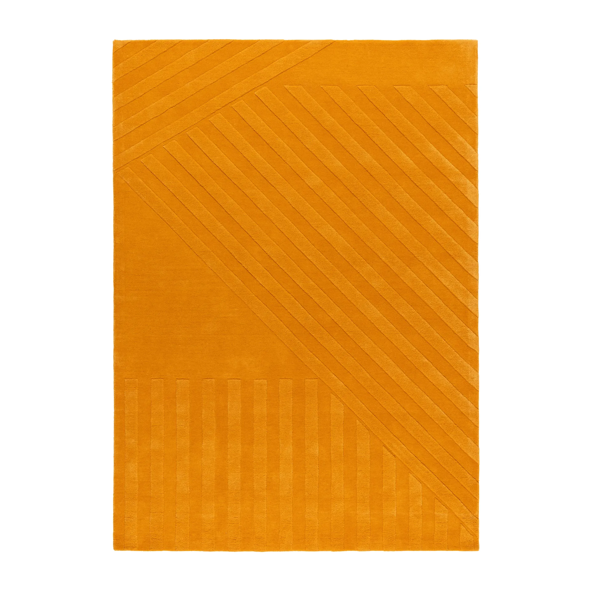 Levels Stripes ullteppe, Gul, 170x240 cm NJRD