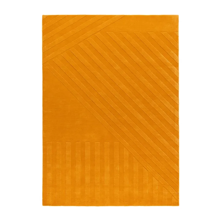 Levels Stripes ullteppe - Gul, 170x240 cm - NJRD