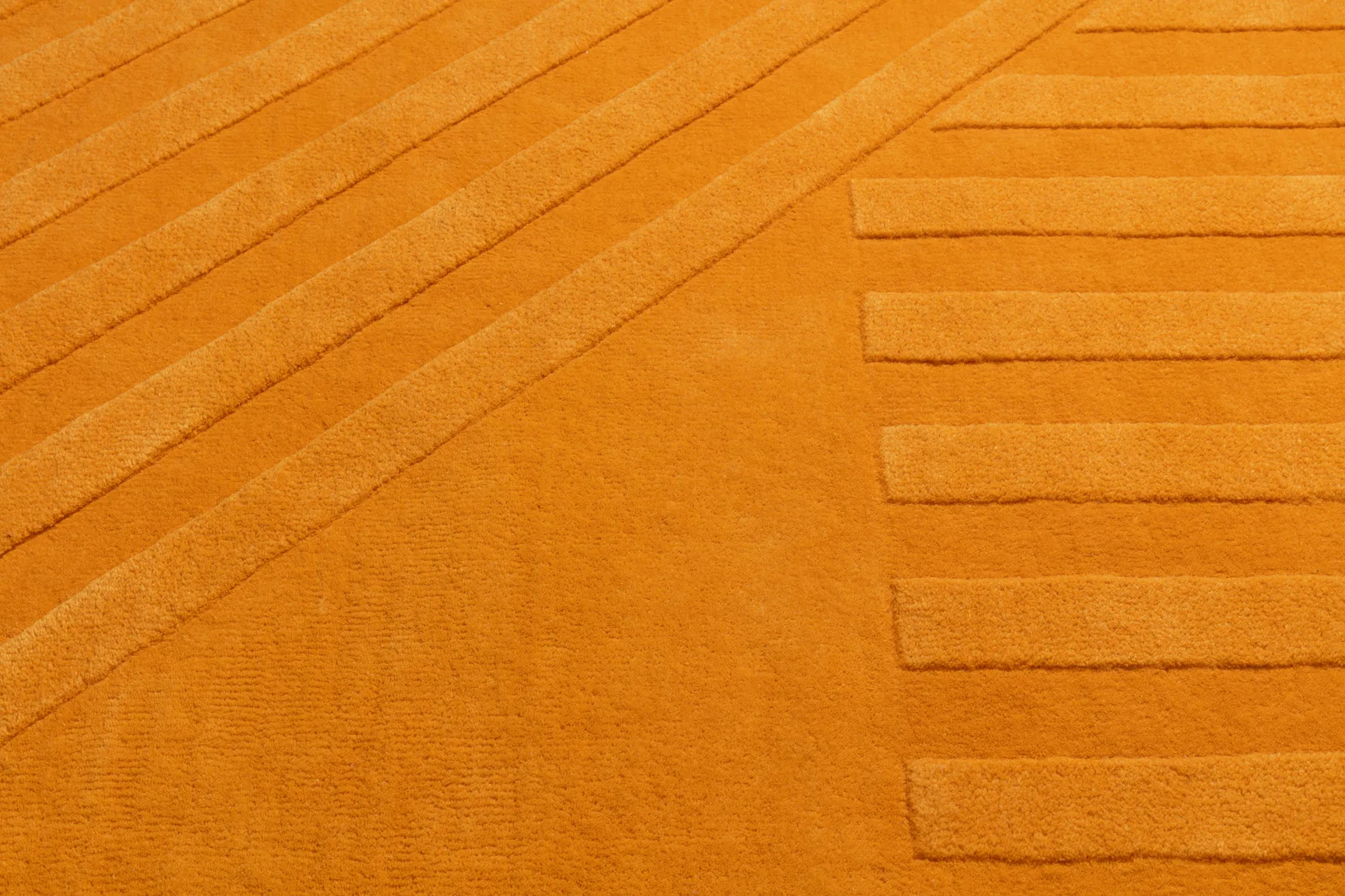 Levels Stripes ullteppe, Gul, 170x240 cm NJRD