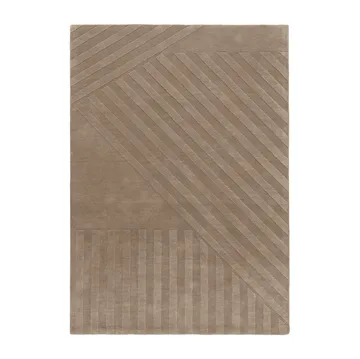 Levels Stripes ullteppe - Muldvarp, 200x300 cm - NJRD