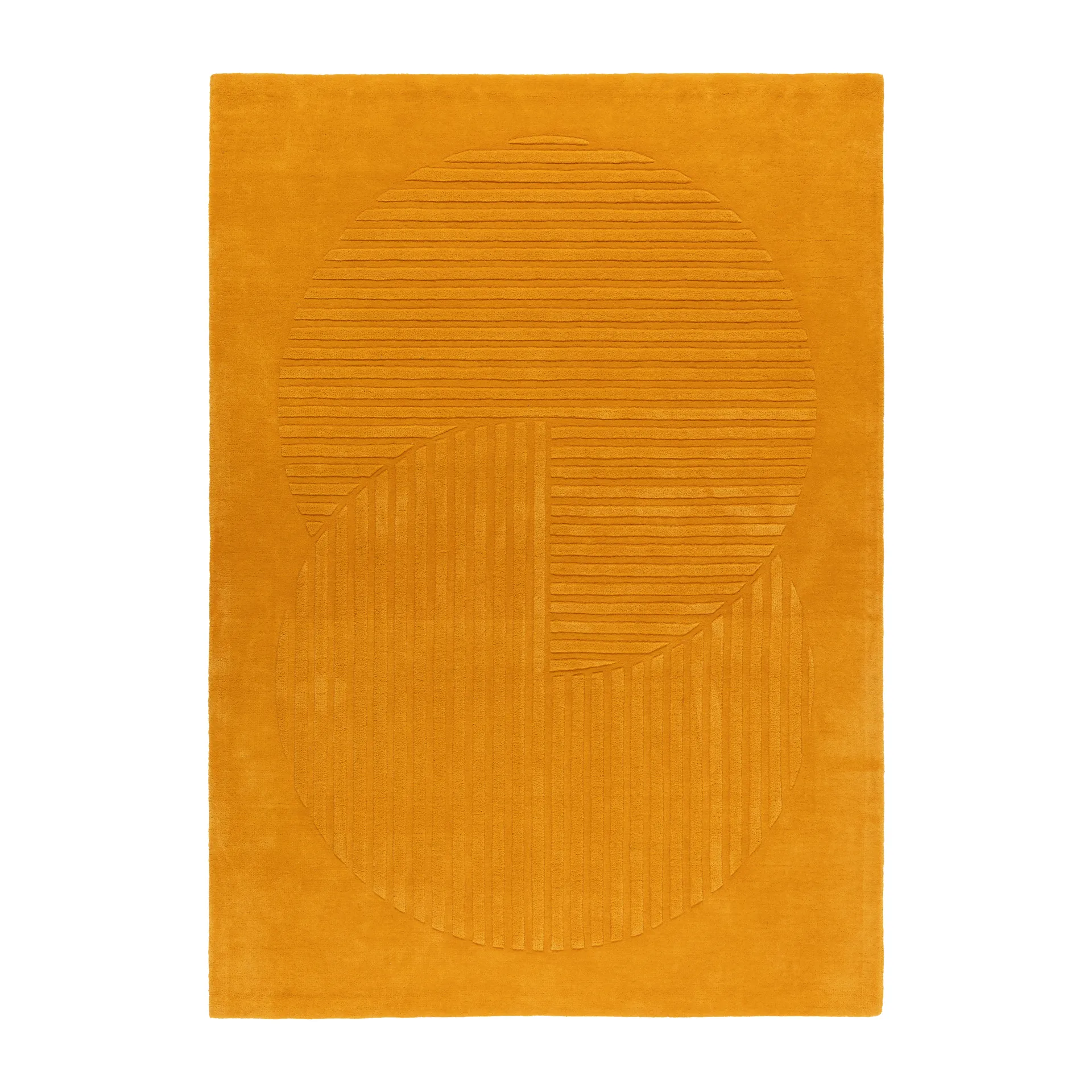Levels ullteppe circles gul, 200 x 300 cm NJRD