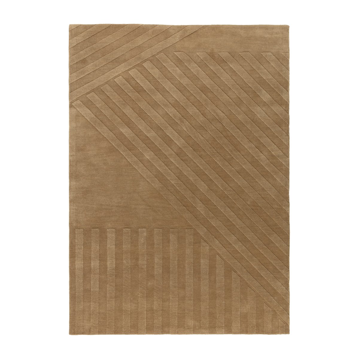 NJRD Levels ullteppe stripes beige 200 x 300 cm